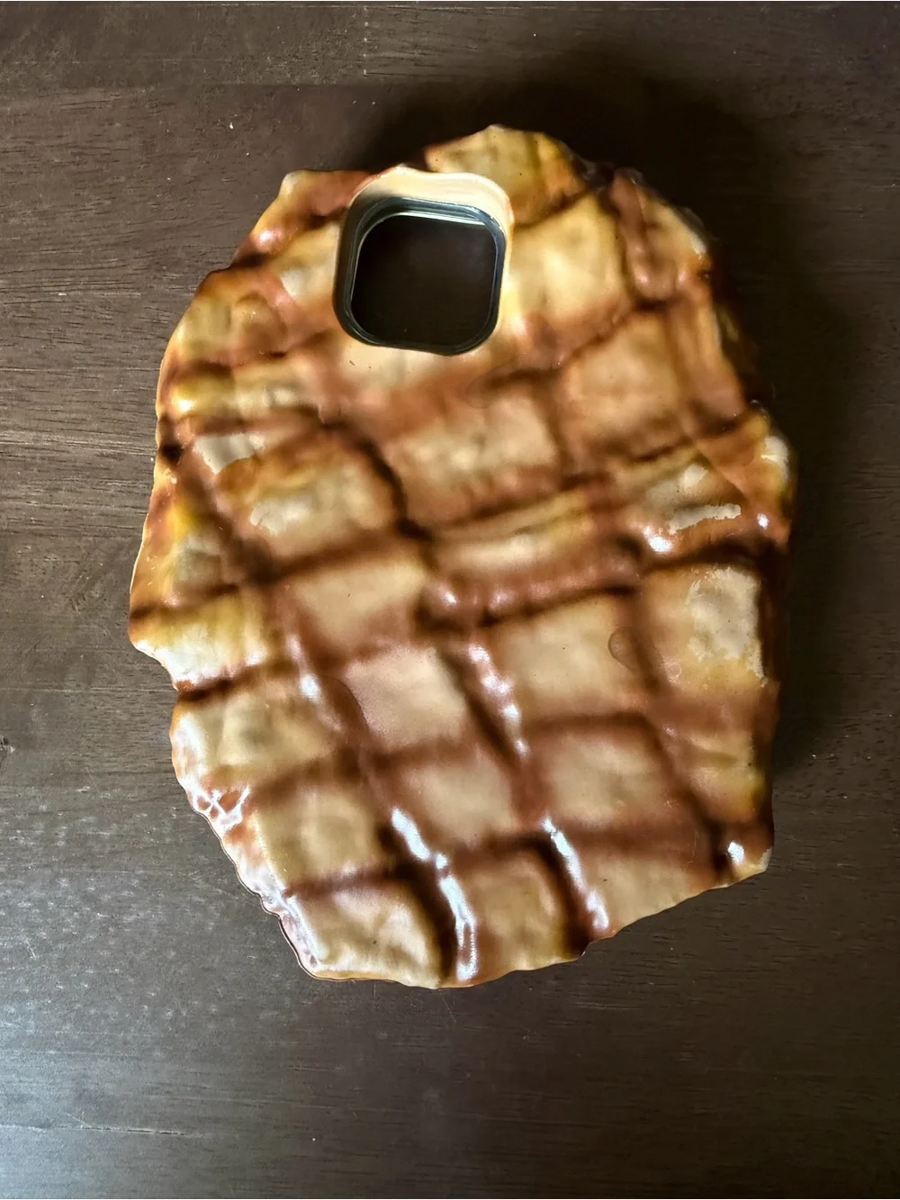 Novelty Food-Print Brown Phone Case - Compatible Cell Phones